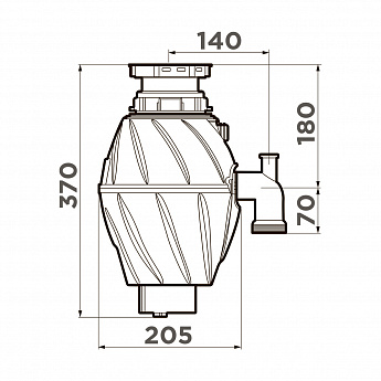 картинка Измельчитель пищевых отходов Omoikiri Nagare 500 