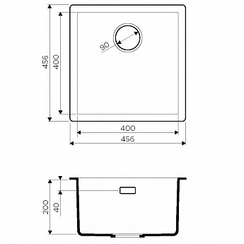 картинка Мойка для кухни Omoikiri YAMAKAWA-45-U/I 