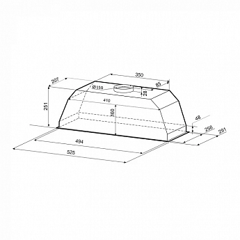 картинка Кухонная вытяжка Krona ADEL 600 INOX PB 