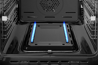 картинка Газовый духовой шкаф Weissgauff WGO 706 D BLACK GLASS 