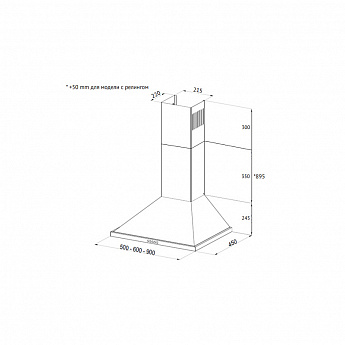 картинка Кухонная вытяжка Korting KHC 6750 RSI  картинка Кухонная вытяжка Korting KHC 6750 RSI