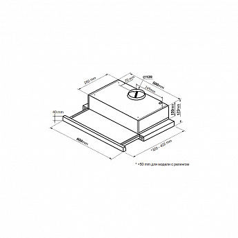 картинка Кухонная вытяжка Korting KHP 6617 GW 