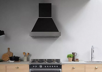 картинка Кухонная вытяжка Bertazzoni K120HERTX+KC48HERTNE чёрный 