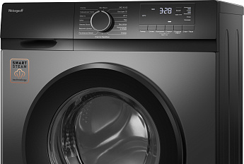 картинка Стиральная машина с паром Weissgauff WM 45106 Steam Grey 