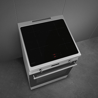 картинка Электрическая кухонная плита Smeg C6IMXT2  картинка Электрическая кухонная плита Smeg C6IMXT2