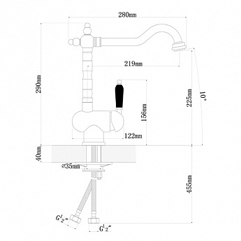 картинка Смеситель Florentina ОДА 
