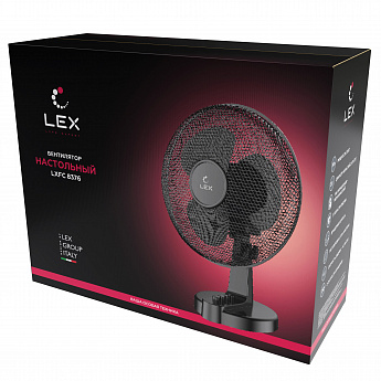 картинка Вентилятор настольный LEX LXFC8376  картинка Вентилятор настольный LEX LXFC8376
