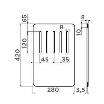 картинка Разделочная доска Omoikiri CB-Yamakawa 