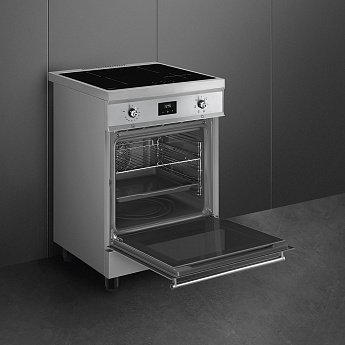 картинка Электрическая кухонная плита Smeg C6IMXT2  картинка Электрическая кухонная плита Smeg C6IMXT2
