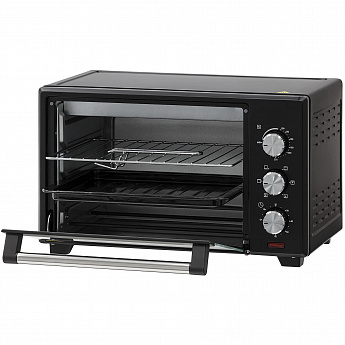 картинка Мини-печь Krona OFEN 28 BL черная  картинка Мини-печь Krona OFEN 28 BL черная