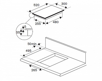 картинка Индукционная варочная панель Bertazzoni P302I23NV 