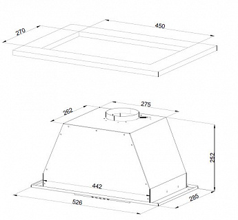 картинка Кухонная вытяжка Kuppersberg INLINEA 52 BX  