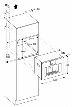 картинка Кофемашина встраиваемая Gaggenau CMP250102 черная 