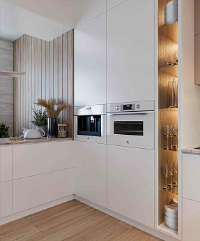 картинка Электрический духовой шкаф с функцией СВЧ Millen MEOM 045 WH 