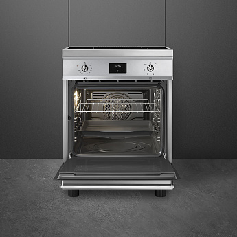 картинка Электрическая кухонная плита Smeg C6IMXT2  картинка Электрическая кухонная плита Smeg C6IMXT2