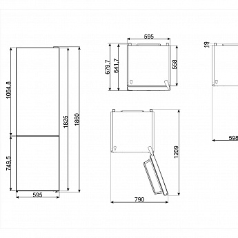 картинка Отдельностоящий холодильник Smeg FC18EN4AX  картинка Отдельностоящий холодильник Smeg FC18EN4AX