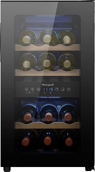картинка Полувстраиваемый винный шкаф Weissgauff WWC-16 DualZone Compressor 