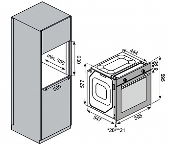 картинка Духовой шкаф Kuppersberg SR 610 W Bronze  