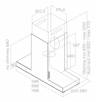картинка Кухонная вытяжка Elica HAIKU BL/A/90 