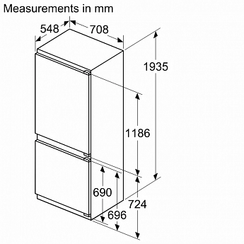 картинка Встраиваемый холодильник Bosch KBN96ADD0 