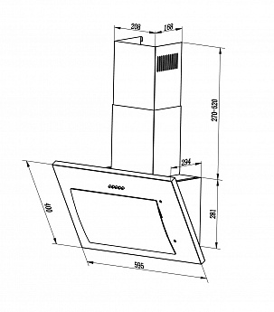 картинка Кухонная вытяжка Lex MIKA GS 600 IVORY 