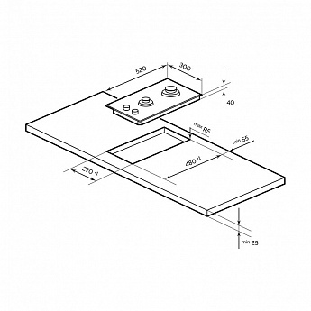 картинка Варочная панель Lex GVG 321 WH  картинка Варочная панель Lex GVG 321 WH