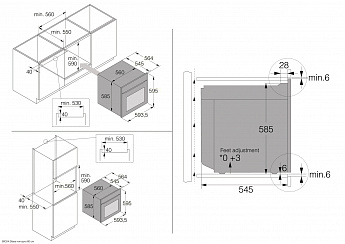 картинка Электрический духовой шкаф с функцией СВЧ Asko OCM56BGH черный 