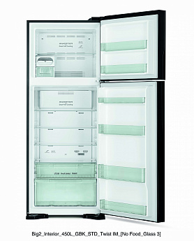 картинка Отдельностоящий холодильник Hitachi HRTN7489DFGBKCS черный 