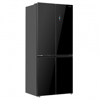 картинка Полувстраиваемый холодильник Maunfeld MFF190NFDB черный 