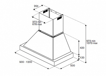 картинка Кухонная вытяжка Bertazzoni K90HERTX+KC36HERTAV слоновая кость 