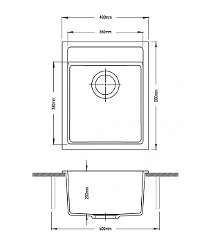 картинка Кухонная мойка Longran AMANDA AMG650.500 