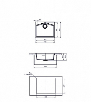 картинка |Discount| Мойка для кухни Kit Kraken OCEAN серый 