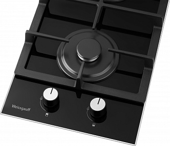 картинка Газовая варочная панель Weissgauff HGG 320 BGL черный 