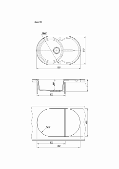 картинка Кухонная мойка Florentina ЛАЦИО 780 