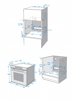 картинка Электрический духовой шкаф Weissgauff EOM 791 SDB Black Edition 