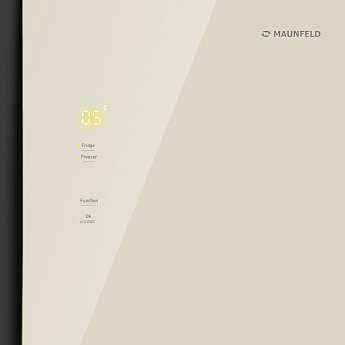 картинка Холодильник MFF191NFBG бежевое стекло 