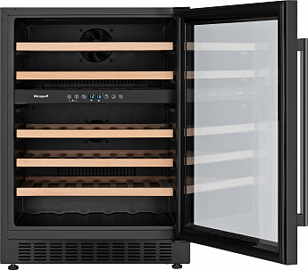 картинка Комбинированный винный шкаф Weissgauff WWC-46 DB DualZone  картинка Комбинированный винный шкаф Weissgauff WWC-46 DB DualZone