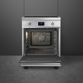 картинка Электрическая кухонная плита Smeg C6IMXT2  картинка Электрическая кухонная плита Smeg C6IMXT2