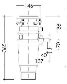 картинка Измельчитель пищевых отходов Kuppersberg WSS 750 V  картинка Измельчитель пищевых отходов Kuppersberg WSS 750 V