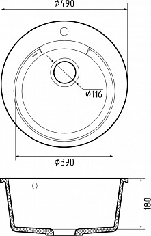 картинка Кухонная мойка Granfest GF-URBAN 649  картинка Кухонная мойка Granfest GF-URBAN 649