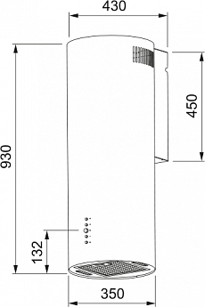 картинка Кухонная вытяжка Franke AXIS WH 35 белая 