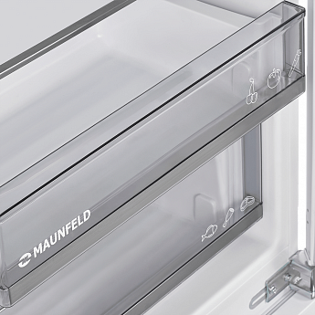 картинка Встраиваемый холодильник Maunfeld MBL177SWGR Inverter  картинка Встраиваемый холодильник Maunfeld MBL177SWGR Inverter