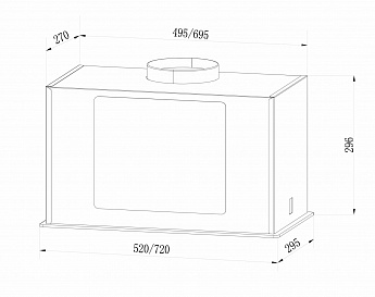 картинка Кухонная вытяжка Lex GS BLOC GS 600 GREY  картинка Кухонная вытяжка Lex GS BLOC GS 600 GREY