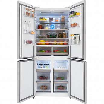 картинка Отдельностоящий холодильник Hiberg RFQ-600DX NFGW INVERTER  картинка Отдельностоящий холодильник Hiberg RFQ-600DX NFGW INVERTER