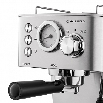 картинка Кофемашина Maunfeld MF-721S PRO нержавеющая сталь  картинка Кофемашина Maunfeld MF-721S PRO нержавеющая сталь