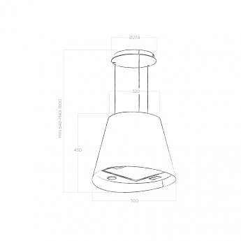 картинка Кухонная вытяжка Elica JUNO URBAN ZINC/F/50 