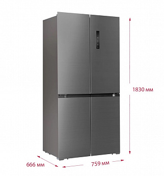 картинка Отдельностоящий холодильник Lex LCD432GRID 