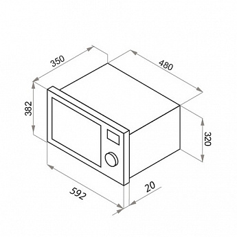 картинка Микроволновая печь Maunfeld XBMO202S  картинка Микроволновая печь Maunfeld XBMO202S