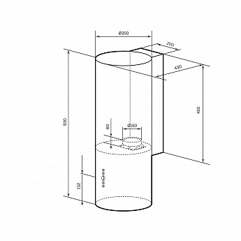 картинка Кухонная вытяжка Lex GAMMA 350 WHITE 