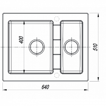 картинка Мойка для кухни Florentina КОМБИ-640К  